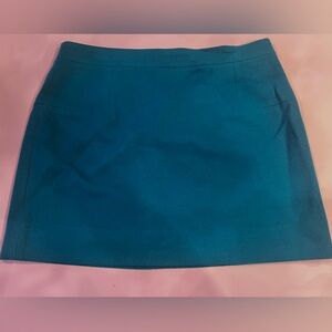 J. Crew Teal Mini Skirt